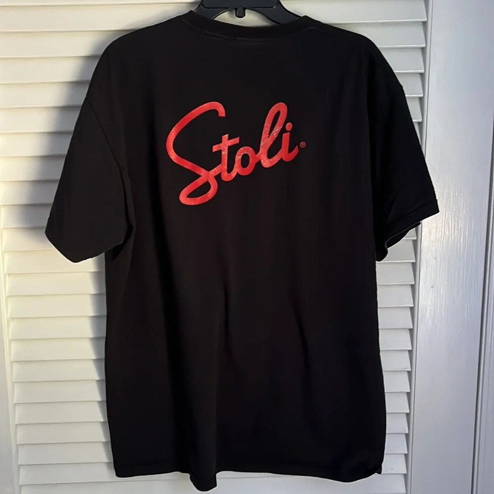 Stoli Vodka Tee Printed on Fruit Of The Loom HD Heavy Cotton